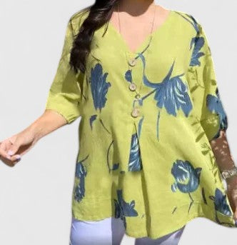 Alice | Elegant Floral Print Blouse