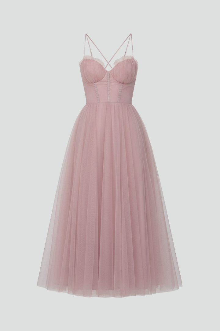Alice | Women’s Strapless Tulle Skirt Maxi Dress