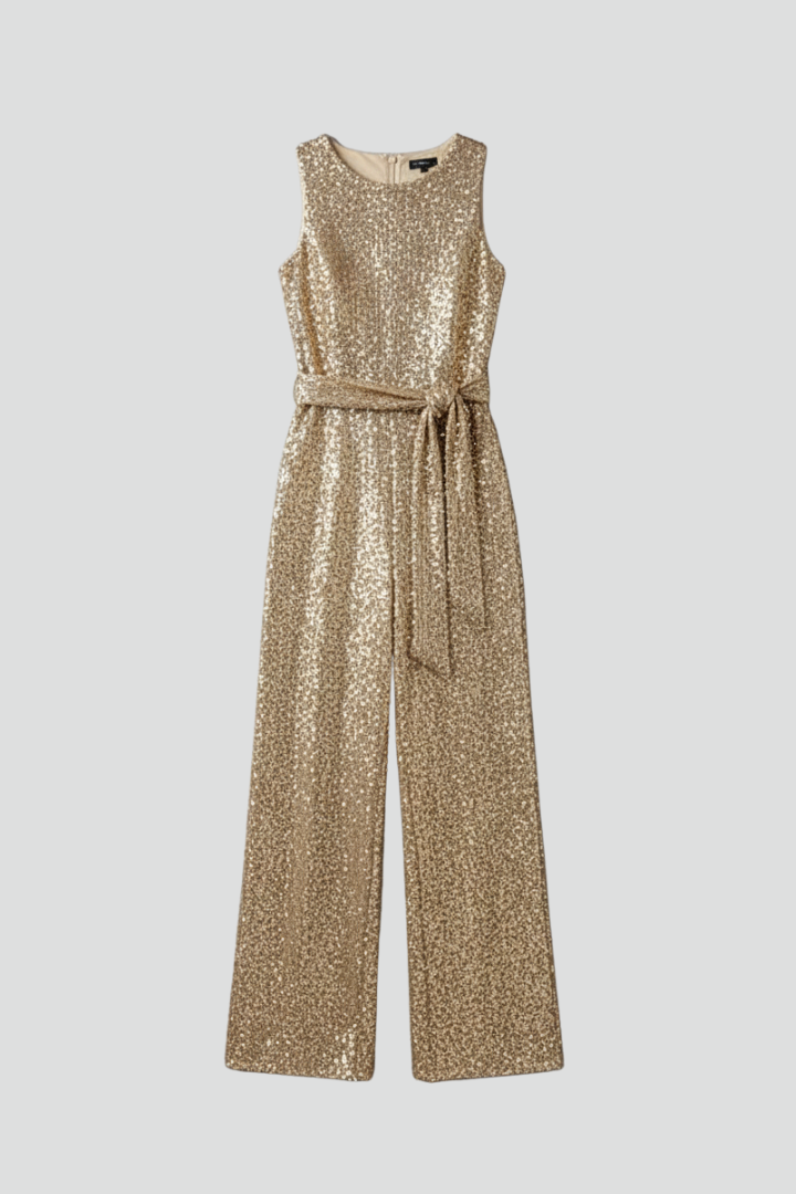 Alice | Women’s Sequin Straight-Leg Evening Jumpsuit