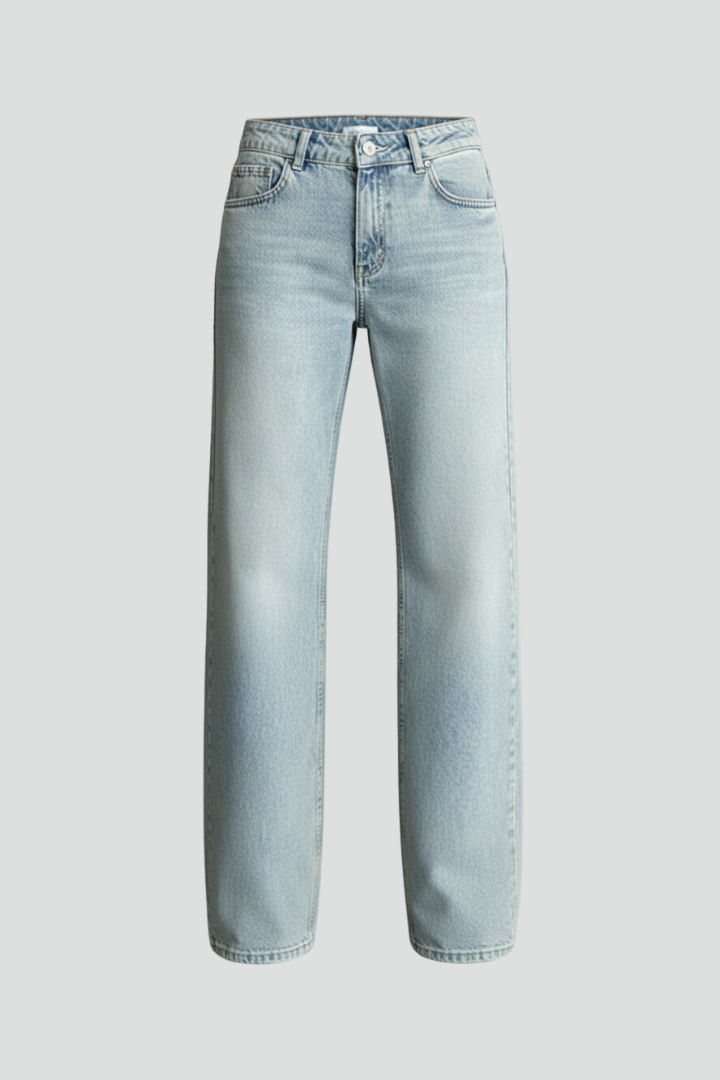 Alice | Women’s Relaxed Wide-Leg Denim Jeans with Drawstring Detail