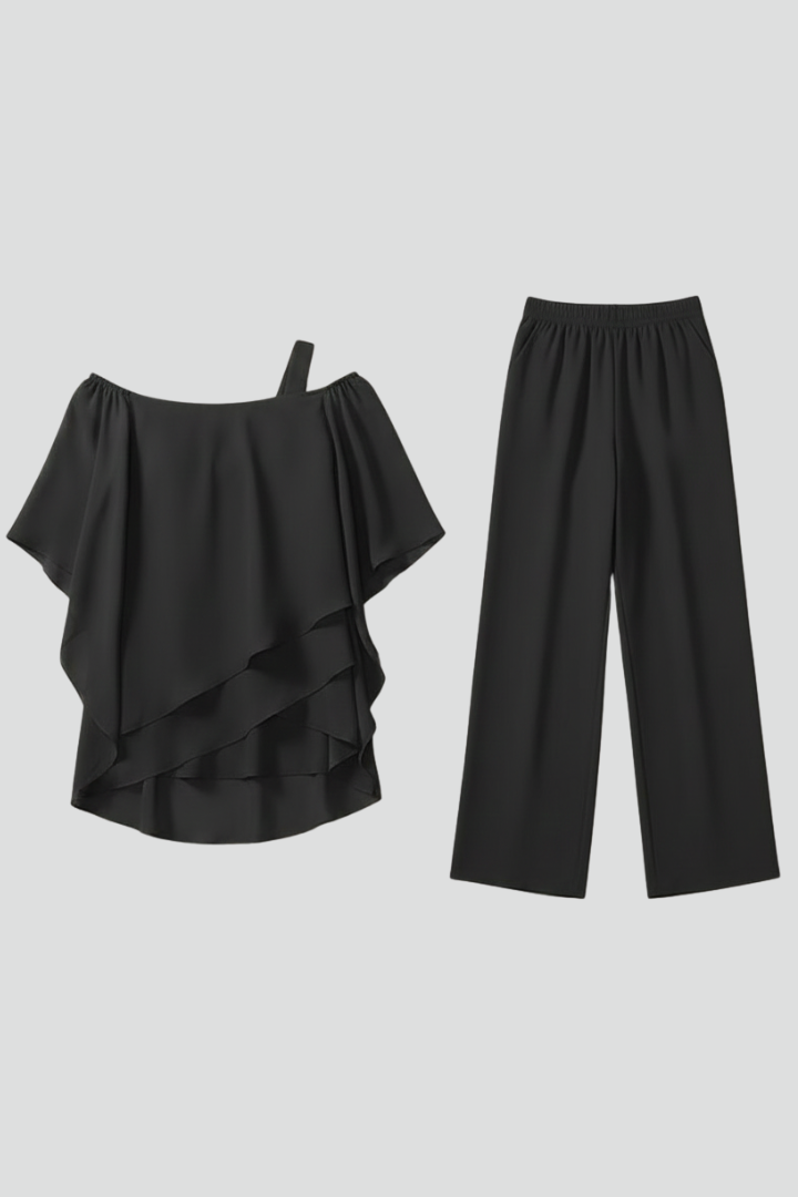 Alice | Women’s Off-Shoulder Flowing Wide-Leg Jumpsuit