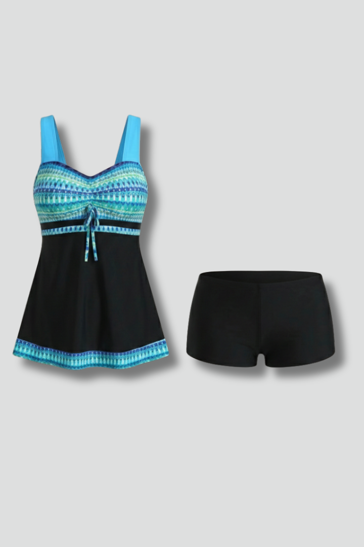 Alice | Women’s Tie Front Tankini Swimsuit Set