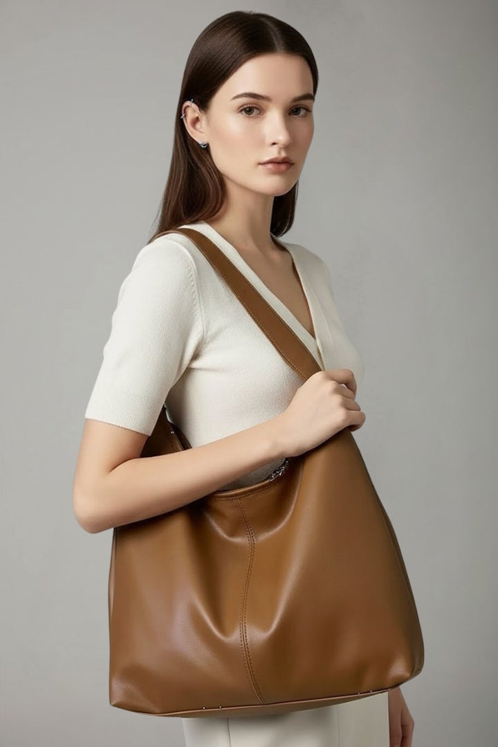 Hester | Women’s Classic Tote Bag with Faux Outer and Large Inner Pocket