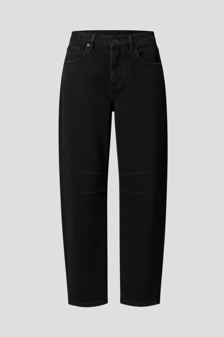 Alice | Women’s Casual Mid-Waist Denim Jeans with Front Closure