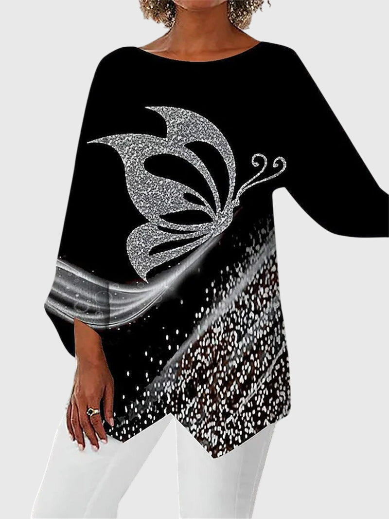 Alice | Elegant Crew Neck Top