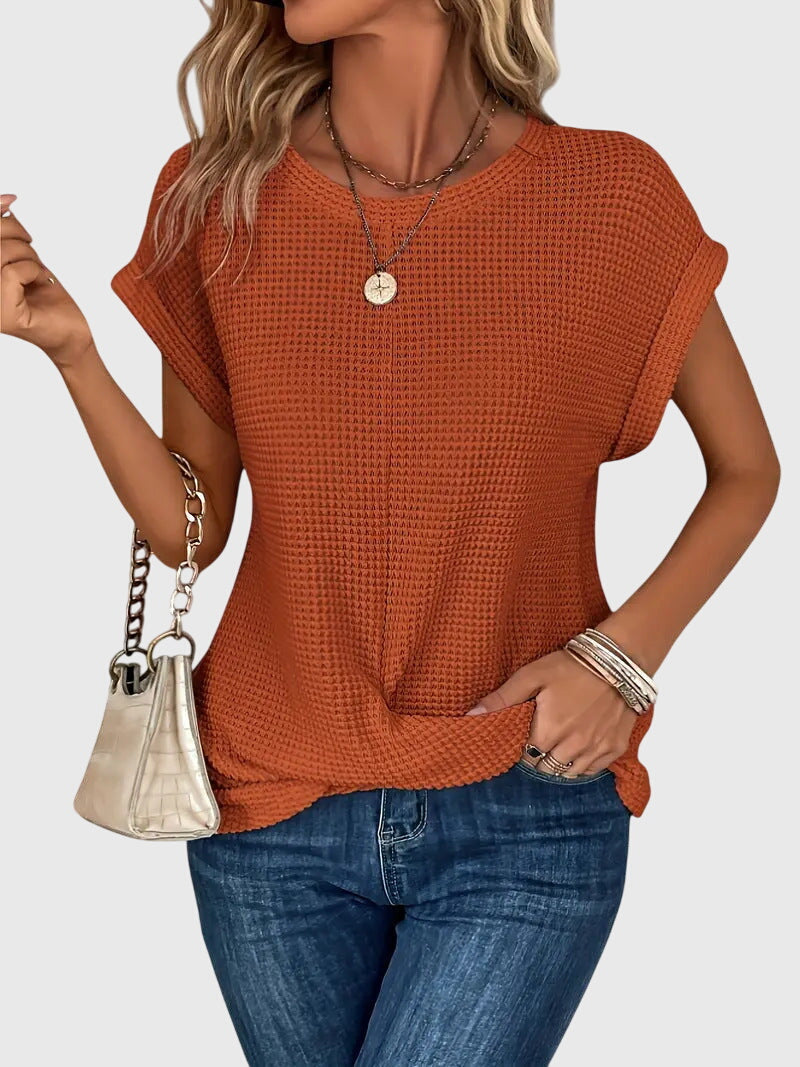 Alice | Elegant Blouse With Crew Neck