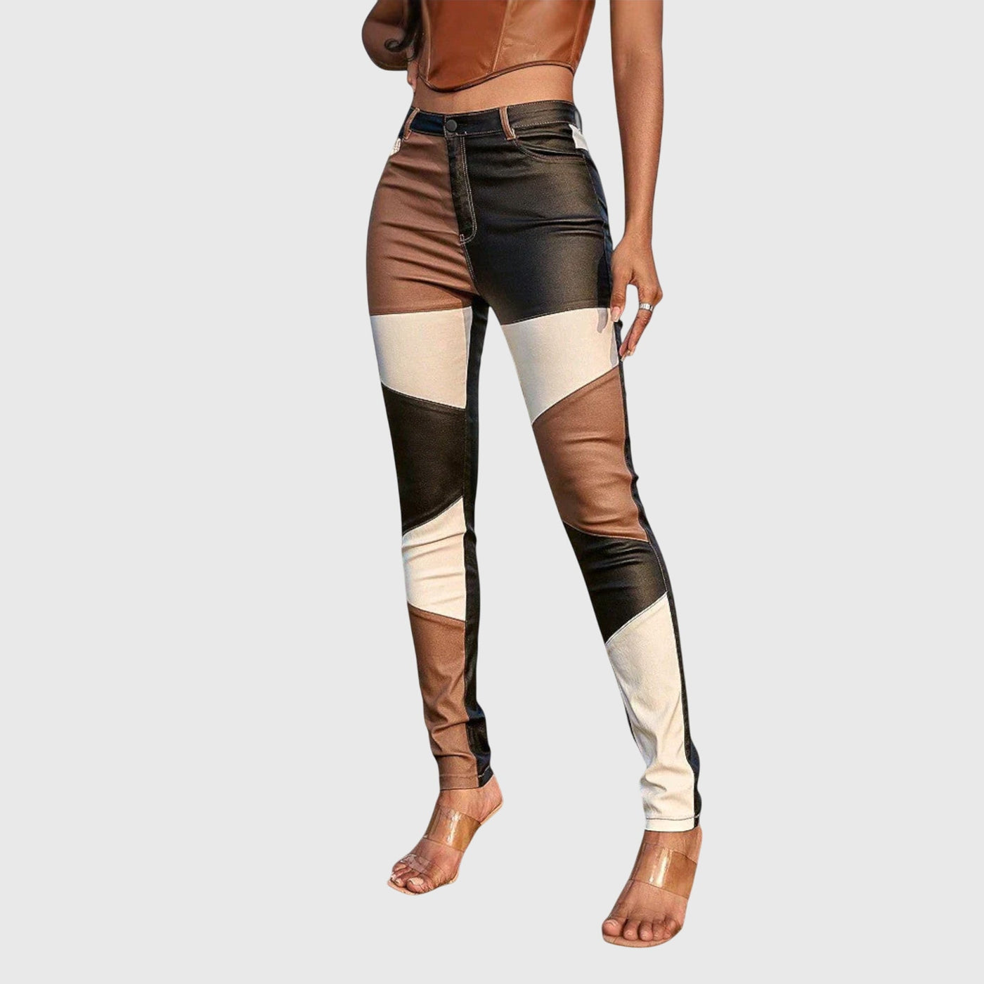 Alice | Calliope - Tube Pants With Colour Block Pattern