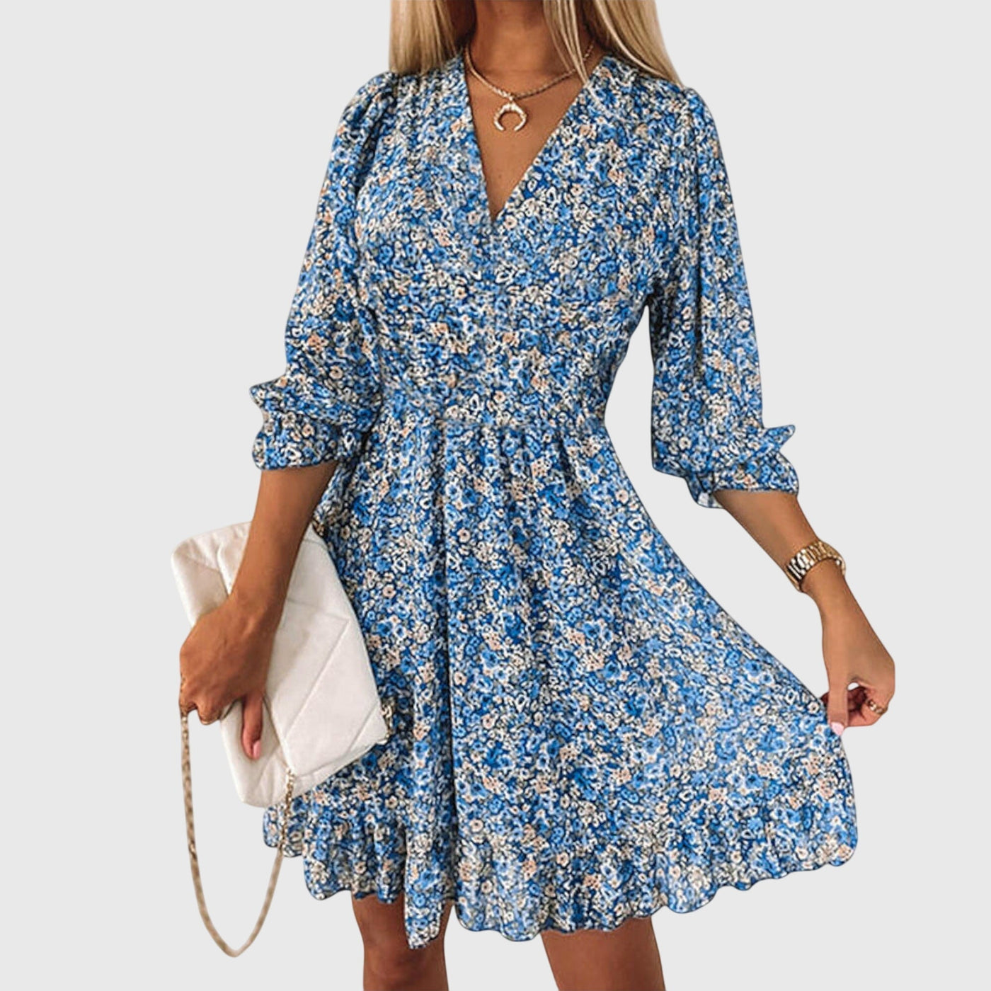 Alice | Floral Puff Sleeve Dress