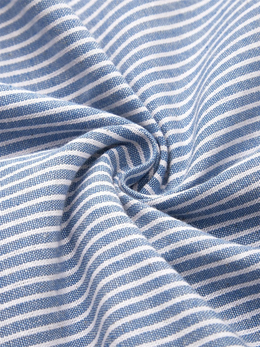 Honora | Striped Midi Dress