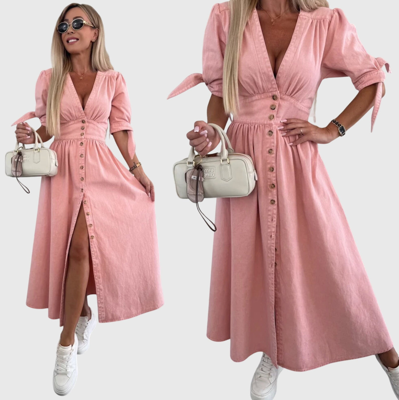 Alice | Elegant Denim Dress