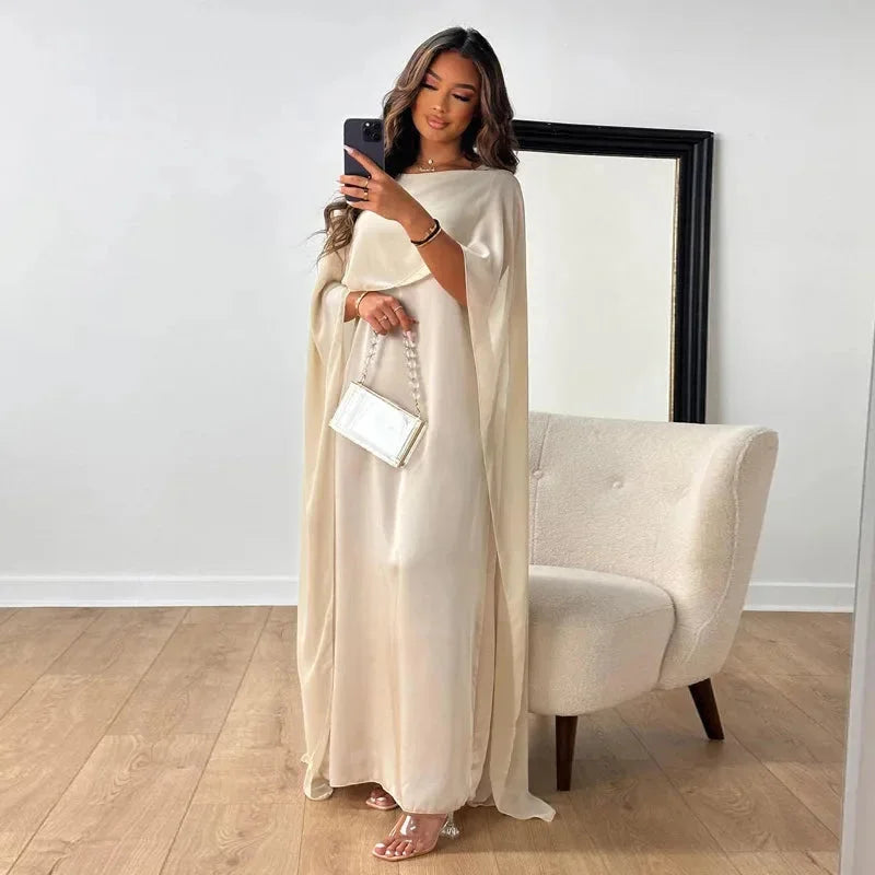 Alice | Women's Wedding Guest Cape Maxi Dress