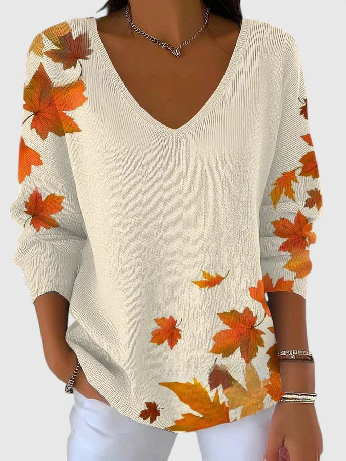 Alice | Elegant V-Neck Jumper