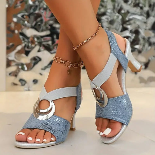 Celine | Women's Orthopaedic Block-Heel Strappy Sandals